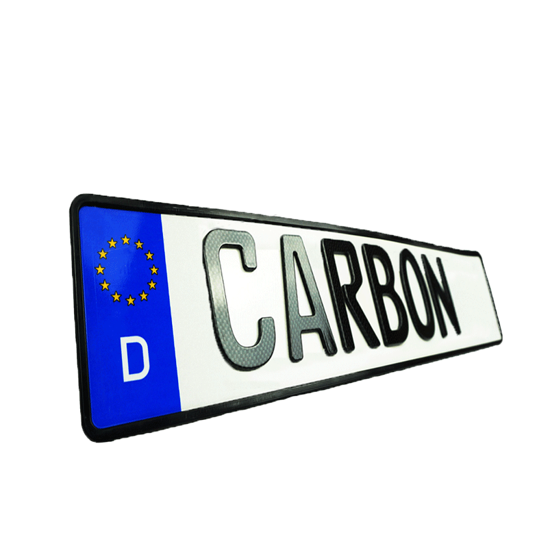 3D Namenskennzeichen 520 mm CARBON MATT
