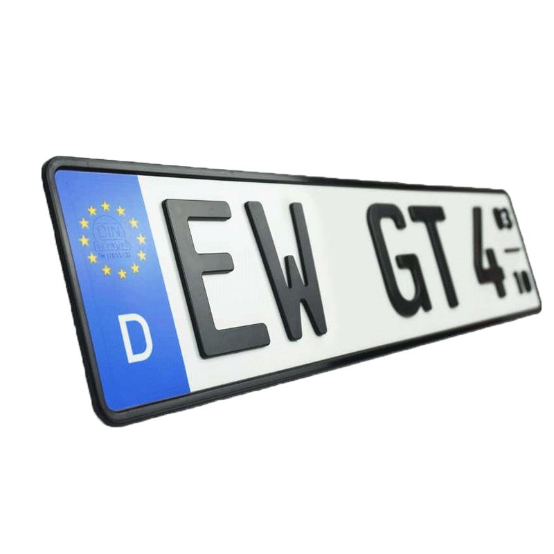 3D Saisonkennzeichen kurz MATT